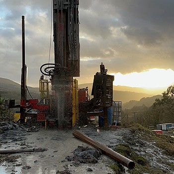 bore holes